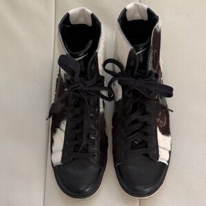 Nike Black and White High-Top Sneakers